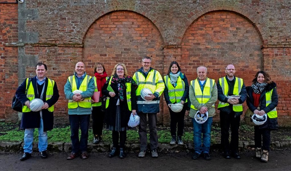 Image: Fife Employment Access Trust standing outside Silverburn Flax Mill. Photo courtesy of Fife Employment Access Trust.